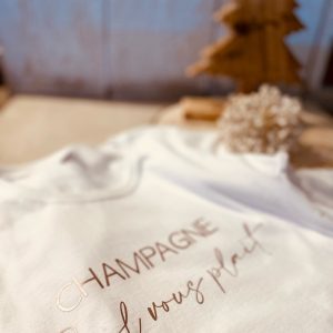 T-shirt femme “Champagne s’il vous plaît”