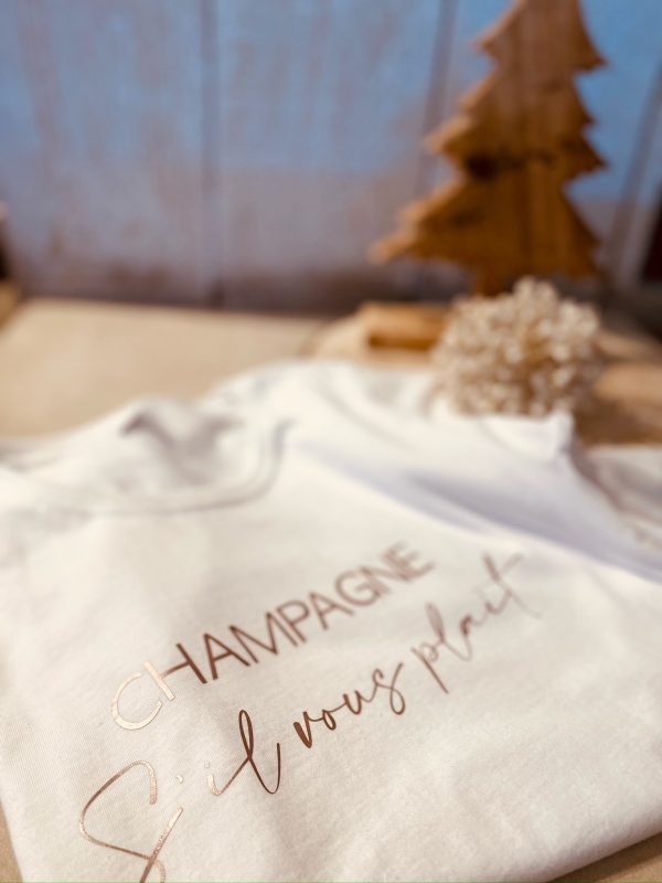 T-shirt femme “Champagne s’il vous plaît”