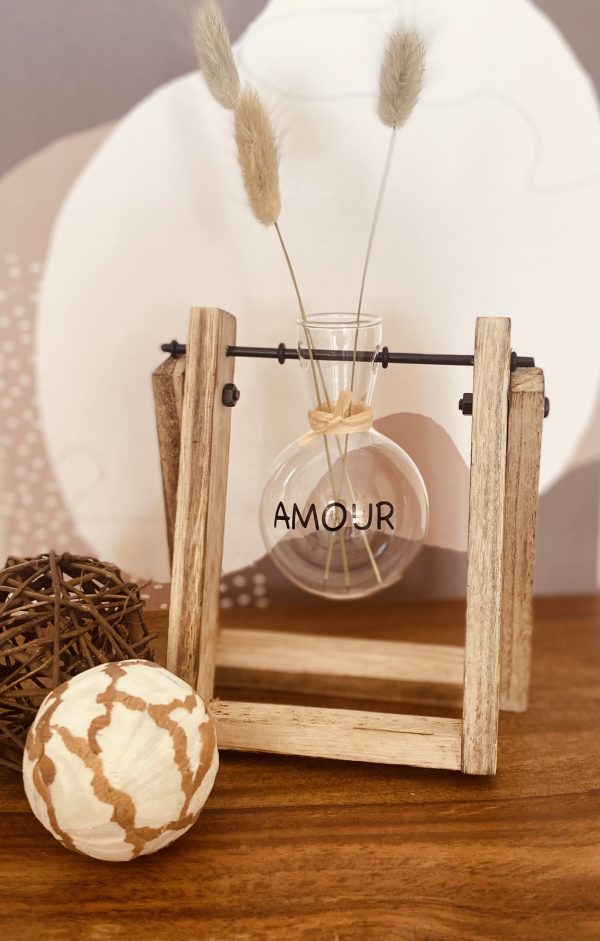 Photophore balancelle "Amour"