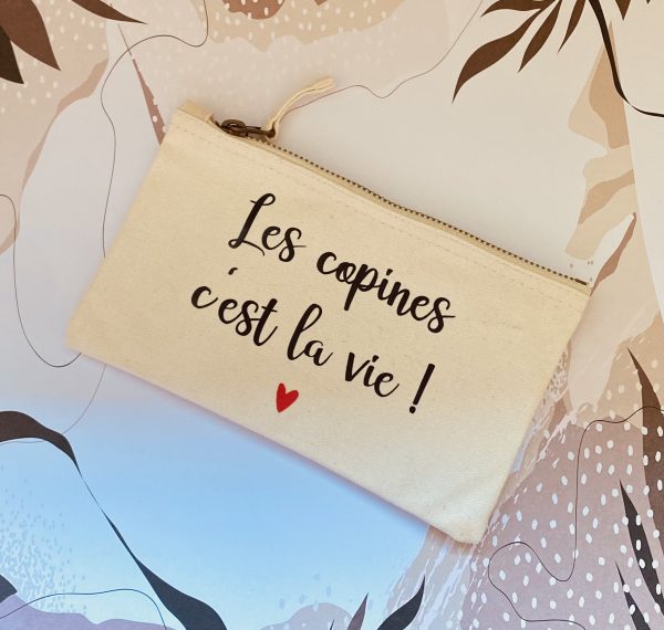 Pochettes en coton "mots doux"