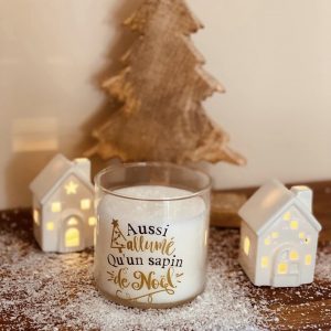 Bougie parfumée Fleur de Coton – Aussi allumé qu’un sapin de Noël
