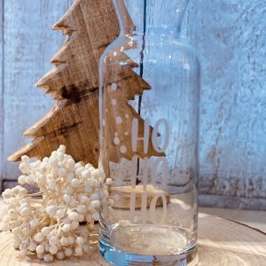 Carafe en verre gravé – Ho Ho Ho – 1,2 L