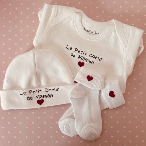 🎁 Ensemble naissance “Le Petit Cœur de Maman”