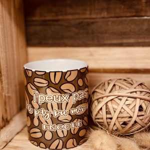 Mug “Je peux pas, j’ai pas bu mon café encore”